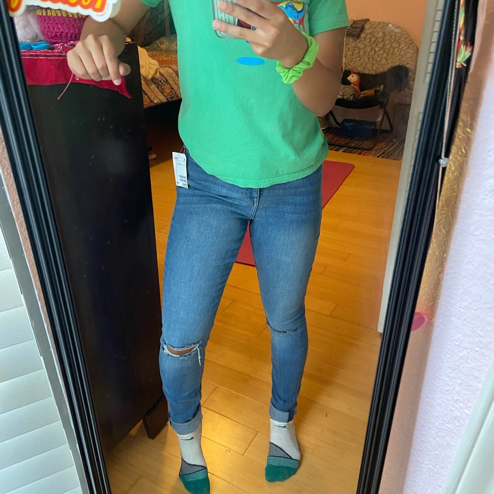 H&M Medium Wash High Waisted Jeans
